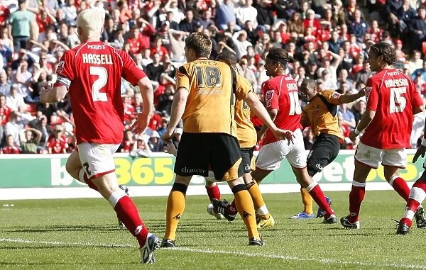 Wolverhampton Wanderers Kyle Reid in Action against Barnsley (2009)