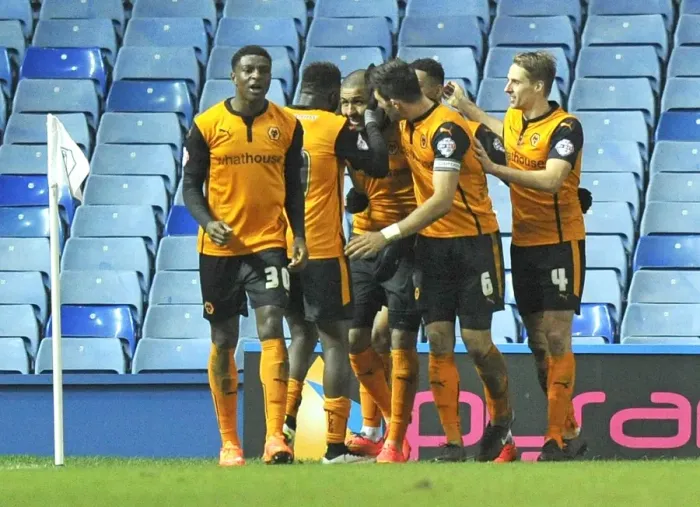 Framed Print : Wolverhampton Wanderers: Leon Clarke Scores the Championship-Winning Goal vs. Sheffield Wednesday (Hillsborough)