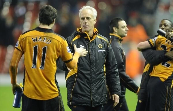 Wolverhampton Wanderers: Mick McCarthy and Stephen Ward Celebrate Premier League Victory over Liverpool