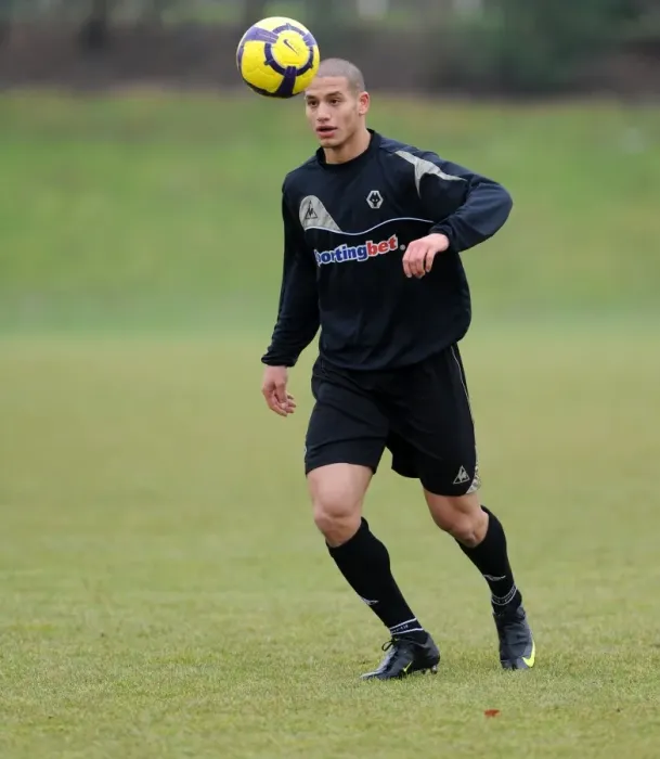 Framed Print : Wolverhampton Wanderers: New Arrival Adlene Guedioura Joins Premier League Training