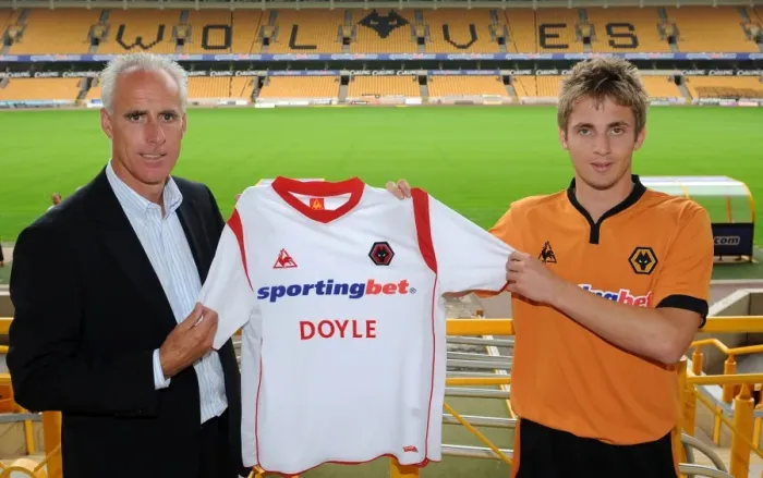 Framed Print : Wolverhampton Wanderers: New Manager Mick McCarthy Welcomes Kevin Doyle to the Team Framed Print : Wolverhampton Wanderers: New Manager Mick McCarthy Welcomes Kevin Doyle to the Team
