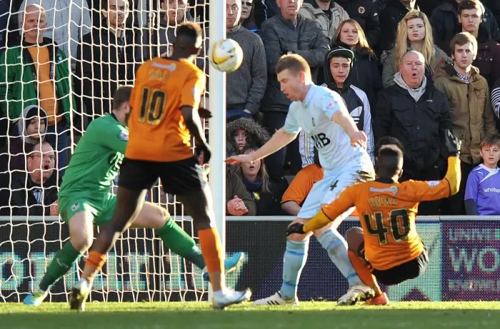 Framed Print : Wolverhampton Wanderers: Nouha Dicko Scores Second Goal Against Port Vale in Sky Bet League One (March 1, 2014, Molineux) Framed Print : Wolverhampton Wanderers: Nouha Dicko Scores Second Goal Against Port Vale in Sky Bet League One (March 1, 2014, Molineux)
