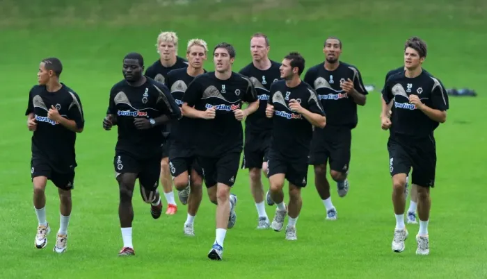 Framed Print : Wolverhampton Wanderers: Pre-Season Training 2009 - Gearing Up for Premier League Action