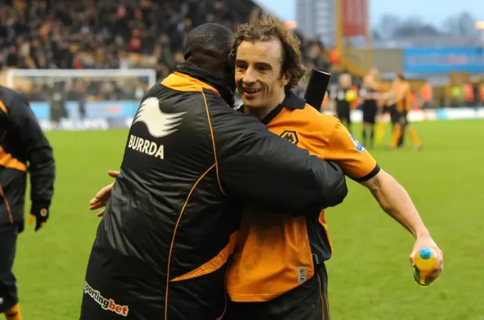 Framed Print : Wolverhampton Wanderers: Stephen Hunt and Terry Connor - Celebrating Victory Over Birmingham City Framed Print : Wolverhampton Wanderers: Stephen Hunt and Terry Connor - Celebrating Victory Over Birmingham City