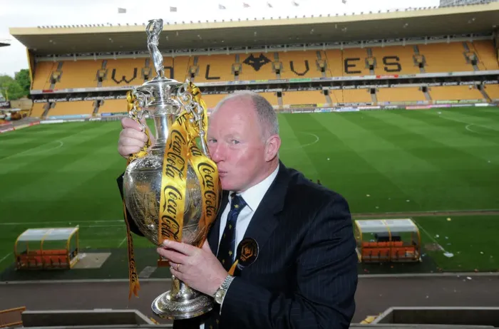 Framed Print : Wolverhampton Wanderers: Steve Morgan's Championship Victory - Celebrating with the Trophy Framed Print : Wolverhampton Wanderers: Steve Morgan's Championship Victory - Celebrating with the Trophy