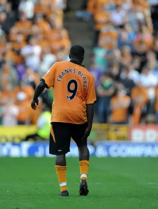 Framed Print : Wolverhampton Wanderers: Sylvan Ebanks-Blake Suffers Hamstring Injury vs West Ham United (BPL) Framed Print : Wolverhampton Wanderers: Sylvan Ebanks-Blake Suffers Hamstring Injury vs West Ham United (BPL)