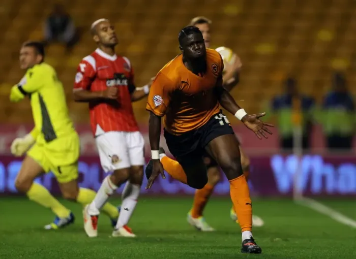 Framed Print : Wolverhampton Wanderers Thrilling Comeback: Bakary Sako's Double in Johnstones Paint Trophy - Overcoming Penalty Misses against Walsall