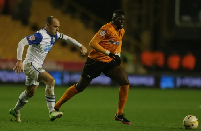 Framed Print : Wolverhampton Wanderers vs. Blackburn Rovers: Bakary Sako Evades Danny Murphy's Tackle in Championship Showdown at Molineux Framed Print : Wolverhampton Wanderers vs. Blackburn Rovers: Bakary Sako Evades Danny Murphy's Tackle in Championship Showdown at Molineux