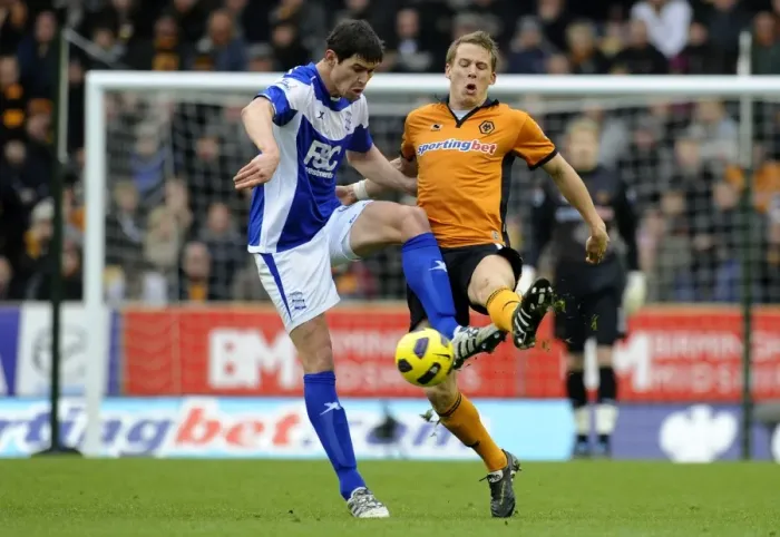 Framed Print : Wolverhampton Wanderers vs Birmingham City: A Fierce Encounter - Berra vs Zigic