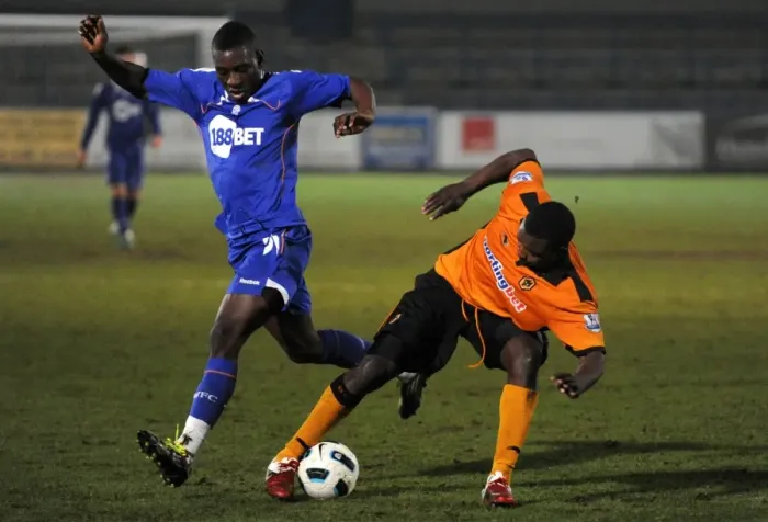 Framed Print : Wolverhampton Wanderers vs. Bolton Reserves: A Clash between Sylvan Ebanks-Blake and Topi Obadeyi Framed Print : Wolverhampton Wanderers vs. Bolton Reserves: A Clash between Sylvan Ebanks-Blake and Topi Obadeyi