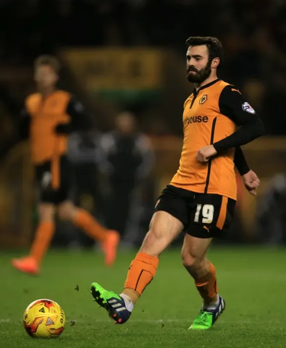 Framed Print : Wolverhampton Wanderers vs Brentford: Jack Price in Action at Molineux during Championship Clash