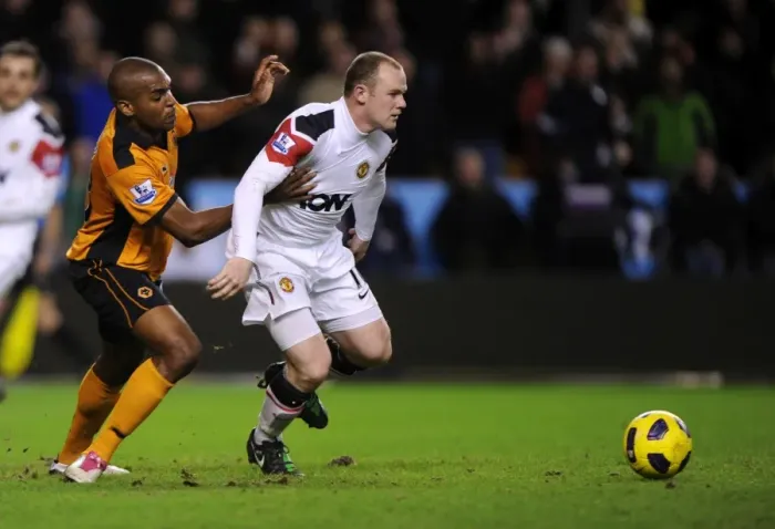 Framed Print : Wolverhampton Wanderers vs Manchester United: A Battle Between Ronald Zubar and Wayne Rooney in the Premier League Framed Print : Wolverhampton Wanderers vs Manchester United: A Battle Between Ronald Zubar and Wayne Rooney in the Premier League