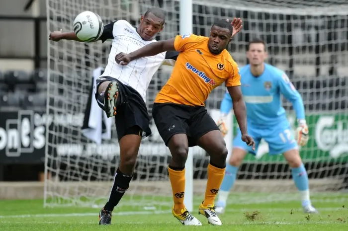 Framed Print : Wolverhampton Wanderers vs Notts County: A Tense Pre-Season Showdown - Ebanks-Blake vs Pearce Framed Print : Wolverhampton Wanderers vs Notts County: A Tense Pre-Season Showdown - Ebanks-Blake vs Pearce