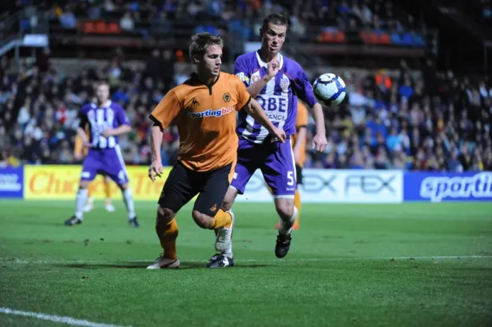 Framed Print : Wolverhampton Wanderers vs. Perth Glory: 2009 Pre-Season Match