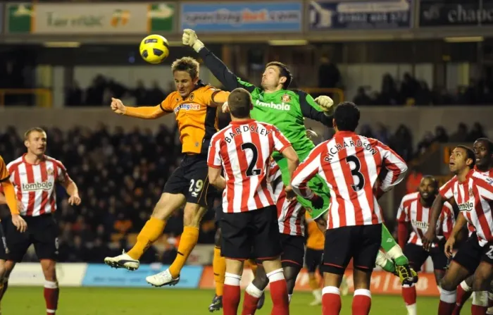 Framed Print : Wolverhampton Wanderers vs Sunderland: A Premier League Showdown - Kevin Doyle vs Craig Gordon Framed Print : Wolverhampton Wanderers vs Sunderland: A Premier League Showdown - Kevin Doyle vs Craig Gordon