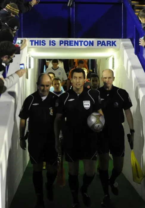 Framed Print : Wolverhampton Wanderers vs. Tranmere Rovers: FA Cup Round Three - The Teams and Officials Take the Field at Prenton Park Framed Print : Wolverhampton Wanderers vs. Tranmere Rovers: FA Cup Round Three - The Teams and Officials Take the Field at Prenton Park