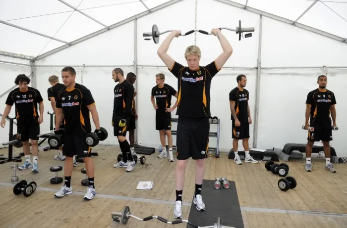Framed Print : Wolverhampton Wanderers: Wayne Hennessey's Pre-Season Weight Training in Ireland