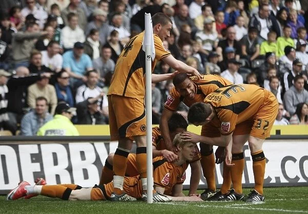 Wolves Andrew Keogh Scores First Goal Against Derby County in Championship (2009)
