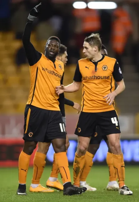 Framed Print : Wolves Bakary Sako Scores First Goal: Molineux Stadium - Wolverhampton Wanderers vs Fulham (Sky Bet Championship) Framed Print : Wolves Bakary Sako Scores First Goal: Molineux Stadium - Wolverhampton Wanderers vs Fulham (Sky Bet Championship)