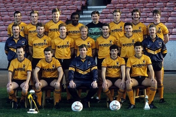 Wolves team 1988.Back row Steve Bull, Nicky Clarke, Gary Bellamy, Flyd Streete