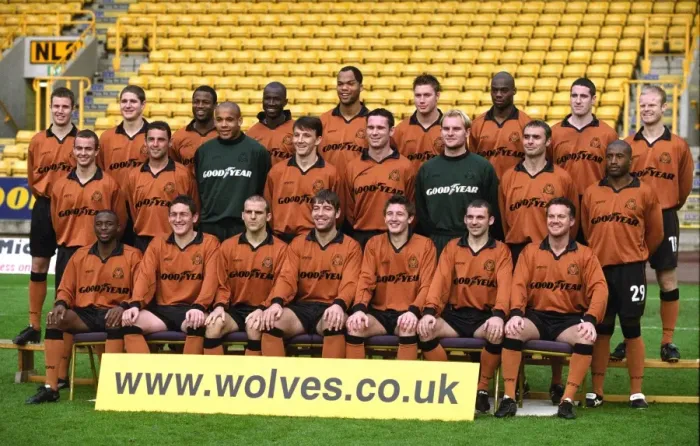 Framed Print : WOLVES TEAM PIC 2002 ? Back row. Miller, Robinson, Blake, Camara, Lescott Framed Print : WOLVES TEAM PIC 2002 ? Back row. Miller, Robinson, Blake, Camara, Lescott