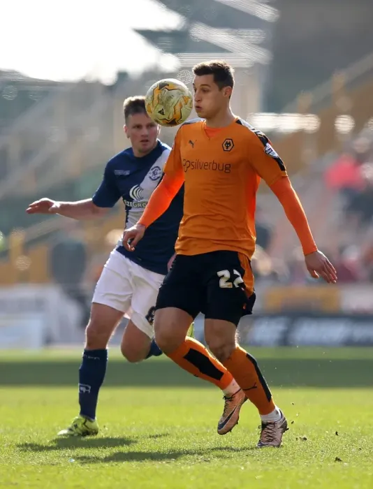 Framed Print : Wolves vs Birmingham City: Intense Battle between Stephen Gleeson and Michal Zyro