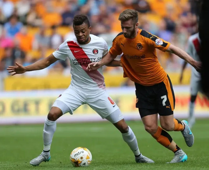 Framed Print : Wolves vs Charlton Athletic: Intense Battle for Supremacy in Sky Bet Championship - James Henry vs Jordan Cousins Framed Print : Wolves vs Charlton Athletic: Intense Battle for Supremacy in Sky Bet Championship - James Henry vs Jordan Cousins