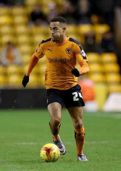 Framed Print : Wolves vs Leeds United: Jordan Graham's Showdown at Molineux (Sky Bet Championship) Framed Print : Wolves vs Leeds United: Jordan Graham's Showdown at Molineux (Sky Bet Championship)