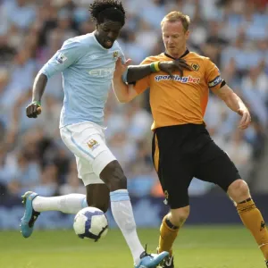 Adebayor vs. Craddock: Manchester City vs. Wolverhampton Wanderers Clash (2009, BPL)