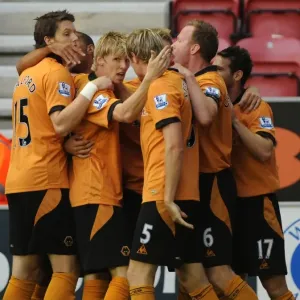 Andrew Keogh's Stunner: Wolverhampton Wanderers Take Early Lead Against Wigan Athletic (BPL 2009)