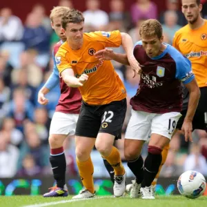 Battle of the Midfield: Kevin Foley vs Stiliyan Petrov - Aston Villa vs Wolverhampton Wanderers, Barclays Premier League Battle of the Midfield: Kevin Foley vs Stiliyan Petrov - Aston Villa vs Wolverhampton Wanderers, Barclays Premier League