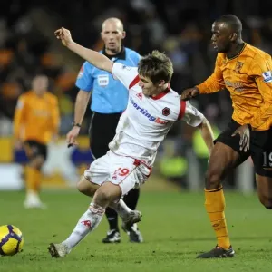 Battle of the Strikers: Kevin Doyle vs. Steven Mouyokolo - Hull City vs. Wolverhampton Wanderers, Barclays Premier League Battle of the Strikers: Kevin Doyle vs. Steven Mouyokolo - Hull City vs. Wolverhampton Wanderers, Barclays Premier League