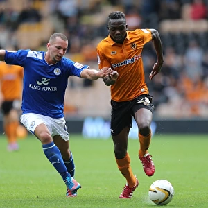 Championship Showdown: Doumbia vs Drinkwater's Battle for Ball Supremacy - Wolverhampton Wanderers vs Leicester City
