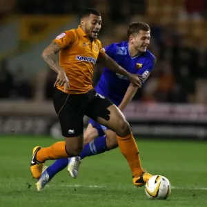 Clash between Davis and Abdi: Wolverhampton Wanderers vs. Watford, Npower Championship (Molineux, 01-03-2013) Clash between Davis and Abdi: Wolverhampton Wanderers vs. Watford, Npower Championship (Molineux, 01-03-2013)