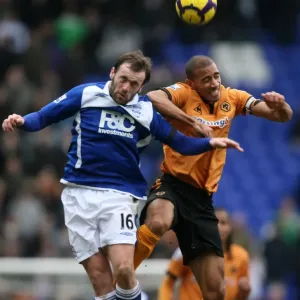 Print of James McFadden and Karl Henry in action Print of James McFadden and Karl Henry in action