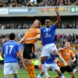 Clash of Titans: Berra vs. Distin - Wolverhampton Wanderers vs. Everton (2010), Barclays Premier League Clash of Titans: Berra vs. Distin - Wolverhampton Wanderers vs. Everton (2010), Barclays Premier League