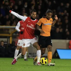 Clash of Titans: Chamakh vs. Mancienne - Wolverhampton Wanderers vs. Arsenal, Barclays Premier League Soccer