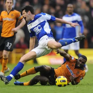 Clash of Titans: Sylvan Ebanks-Blake vs Scott Dann - Wolverhampton Wanderers vs Birmingham City, Barclays Premier League
