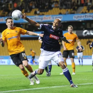 Controversial Moment in Wolverhampton Wanderers vs Millwall Carling Cup Match: Stewart's Handball Denies Hammill a Goal