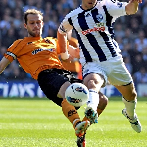 Controversial Non-Call: Johnson vs. Long - Last Man Foul in West Bromwich Albion vs. Wolverhampton Wanderers Soccer Match