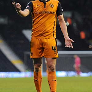 David Edwards Determined Moment: Wolverhampton Wanderers at Fulham's Craven Cottage (FA Cup Third Round)