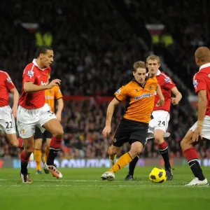 David Edwards Maze-Like Run: Outmaneuvering Manchester United's Defense in Wolverhampton Wanderers Barclays Premier League Battle David Edwards Maze-Like Run: Outmaneuvering Manchester United's Defense in Wolverhampton Wanderers Barclays Premier League Battle