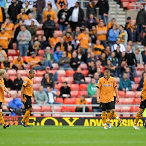 Dejected Wolverhampton Wanderers Players After 4-2 Defeat to Sunderland (Premier League)