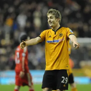 Determined Kevin Doyle's Battle: Wolverhampton Wanderers vs Liverpool - Barclays Premier League Soccer Match Determined Kevin Doyle's Battle: Wolverhampton Wanderers vs Liverpool - Barclays Premier League Soccer Match