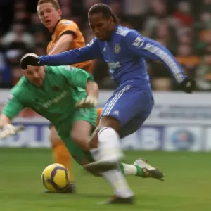 Didier Drogba's Striking Goal: Wolverhampton Wanderers 0-2 Chelsea Didier Drogba's Striking Goal: Wolverhampton Wanderers 0-2 Chelsea