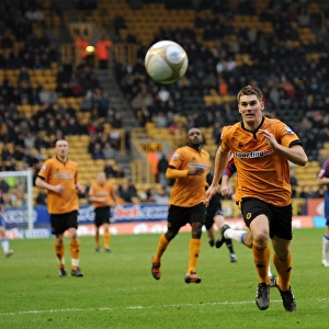 FA Cup Fourth Round Drama: Sam Vokes of Wolverhampton Wanderers vs Crystal Palace