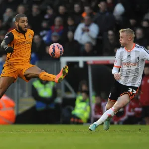 FA Cup Framed Print Collection: FA Cup - Third Round - Fulham v Wolves - Craven Cottage