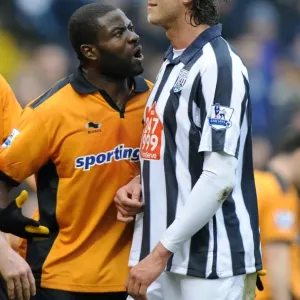 Fiery Rivalry: Elokobi vs. Olsson Clash - Wolverhampton Wanderers vs. West Bromwich Albion in the Barclays Premier League Fiery Rivalry: Elokobi vs. Olsson Clash - Wolverhampton Wanderers vs. West Bromwich Albion in the Barclays Premier League