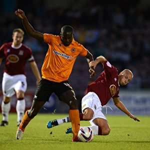 Guttridge vs Nouble: A Battle in the Capital One Cup Clash between Northampton Town and Wolverhampton Wanderers