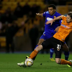 npower Football League Championship Framed Print Collection: Wolves v Watford : Molineux : 01-03-2013